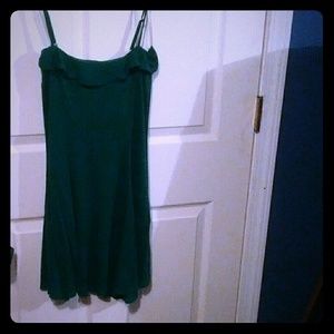 Green mini dress